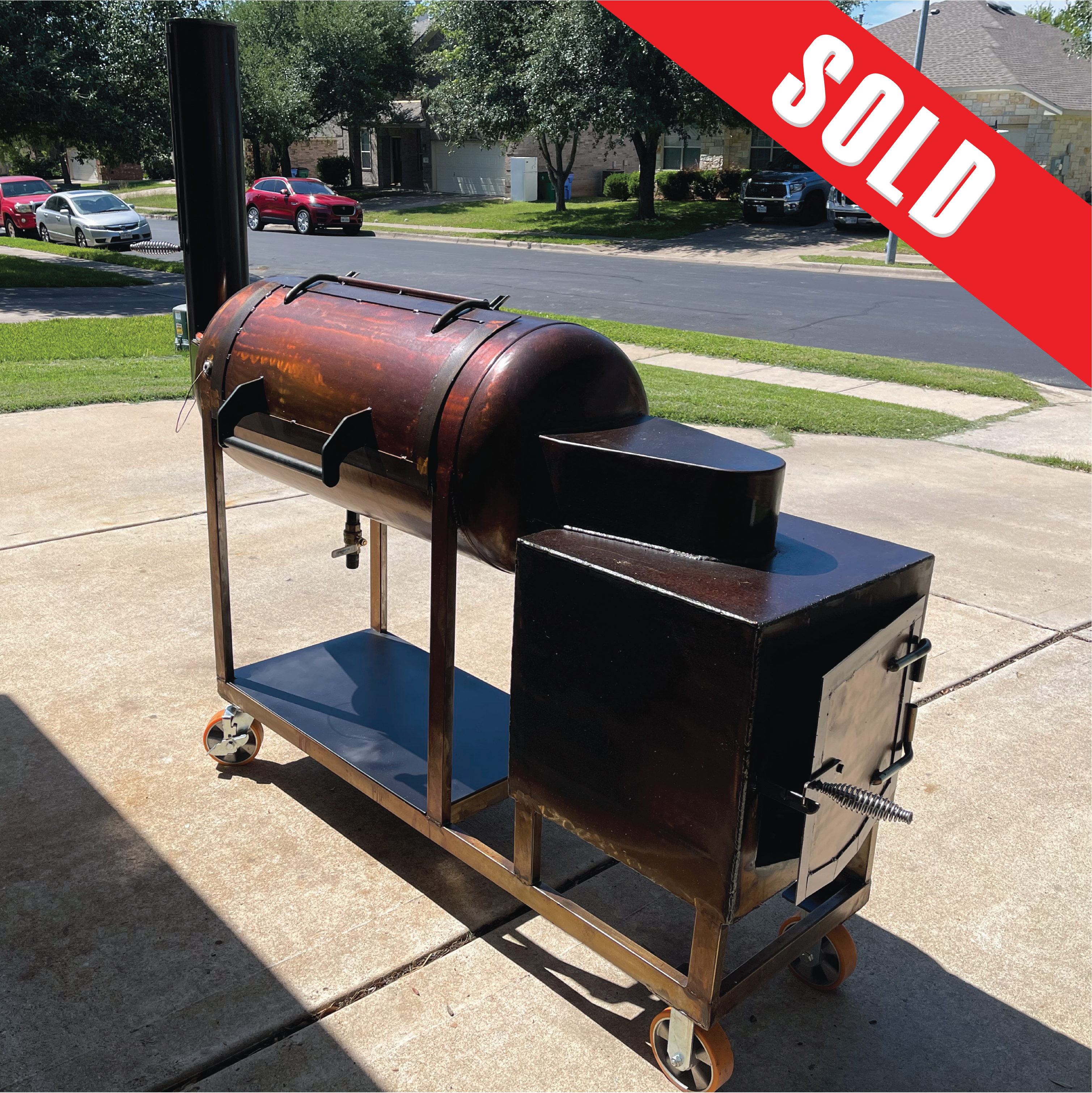 Custom 80 Gallon Offset Smoker